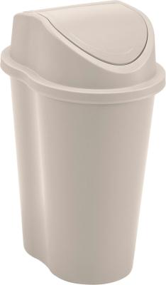 BASURERO TAPA VAIVEN 10LTS BEIGE