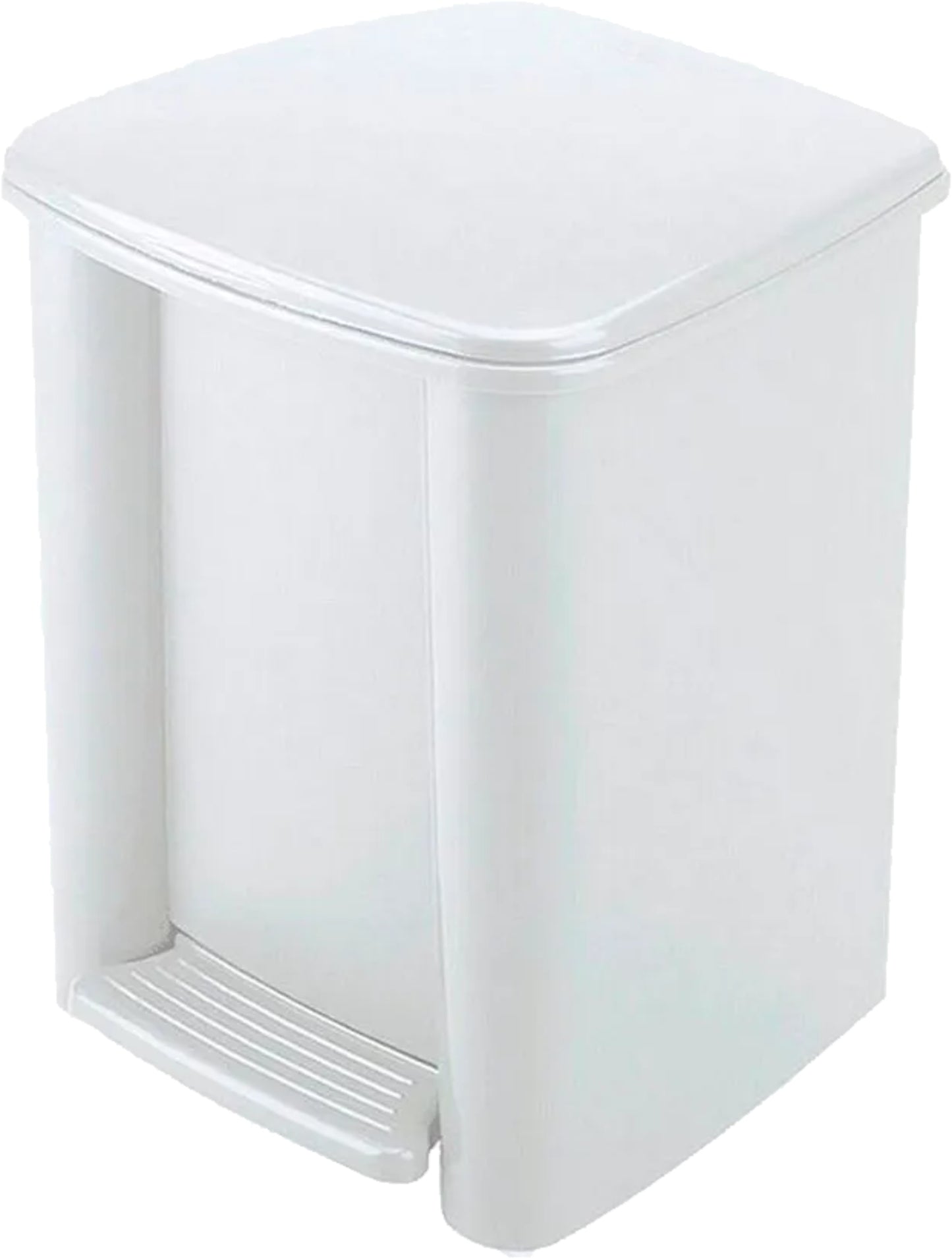 BASURERO PEDAL 8LTS BLANCO