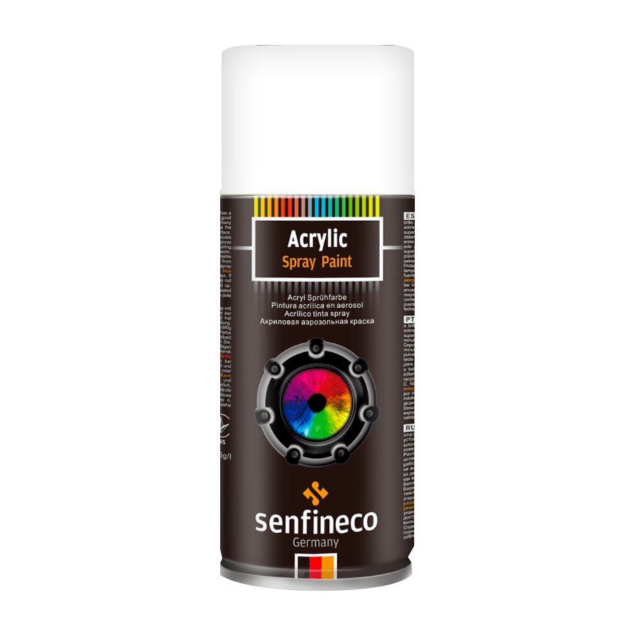 4007 - PINTURA BLANCA MATTE - ACRYLIC PAINT MATT WHITE 400ML - SENFINECO
