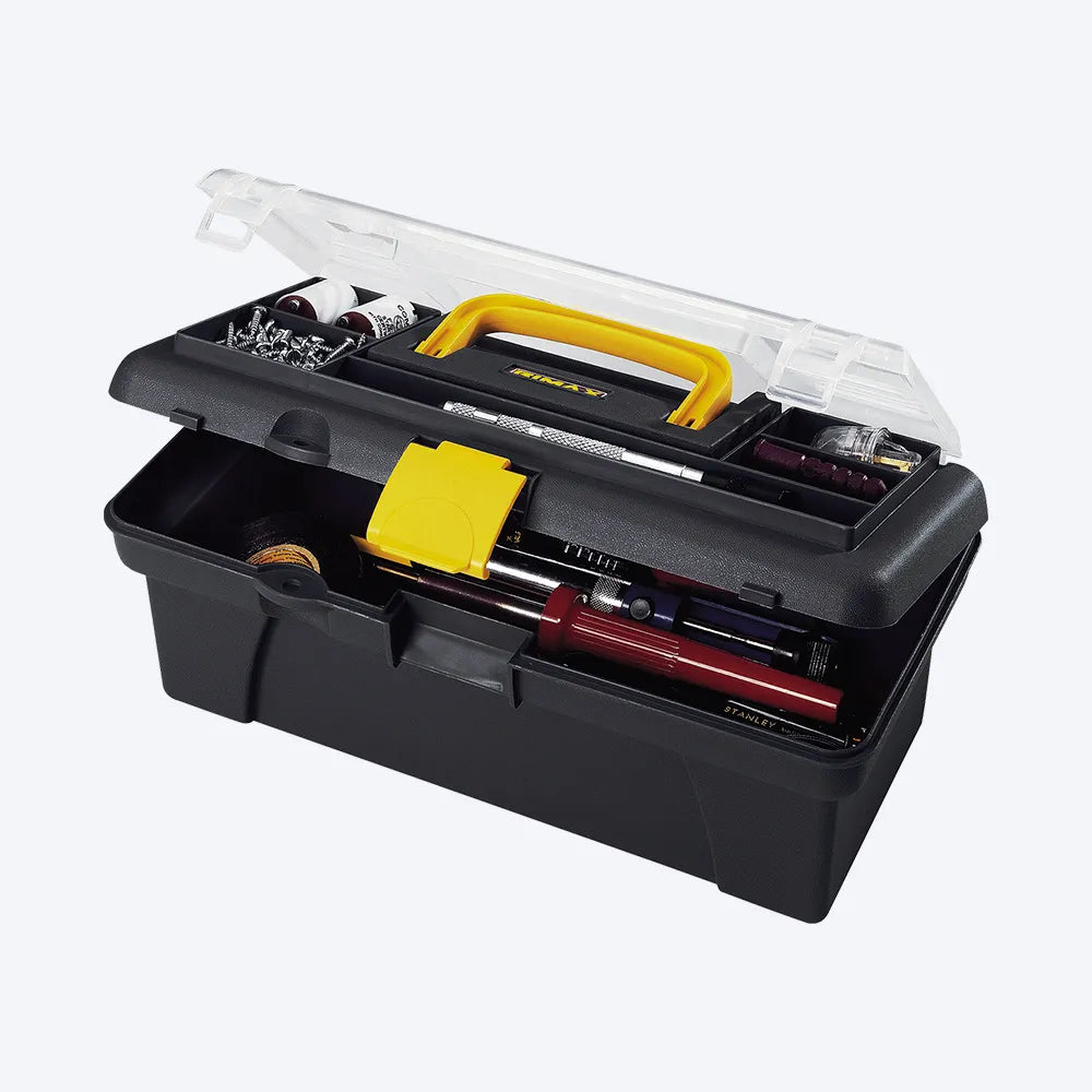 CAJA HERRAMIENTAS 12" TAPA-ORG NEGRA