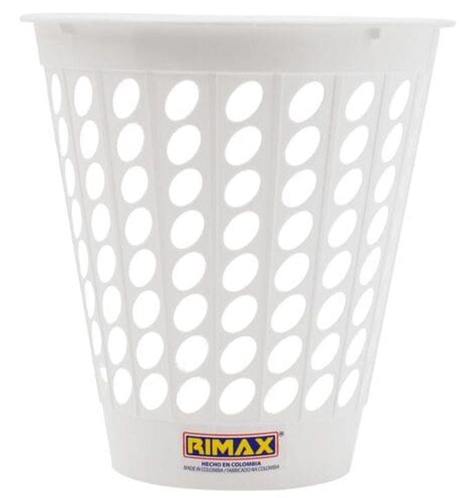 BASURERO CON HUECOS 5LTS BLANCO