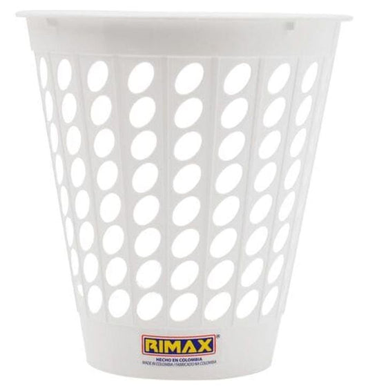 BASURERO CON HUECOS 5LTS BLANCO