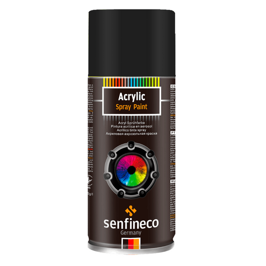 4004 PINTURA NEGRA MATTE / ACRYLIC PAINT MATT BLACK RAL 400ML - SENFINECO