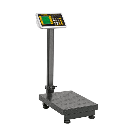 Báscula electrónica de plataforma, plegable, 100 kg. Pretul