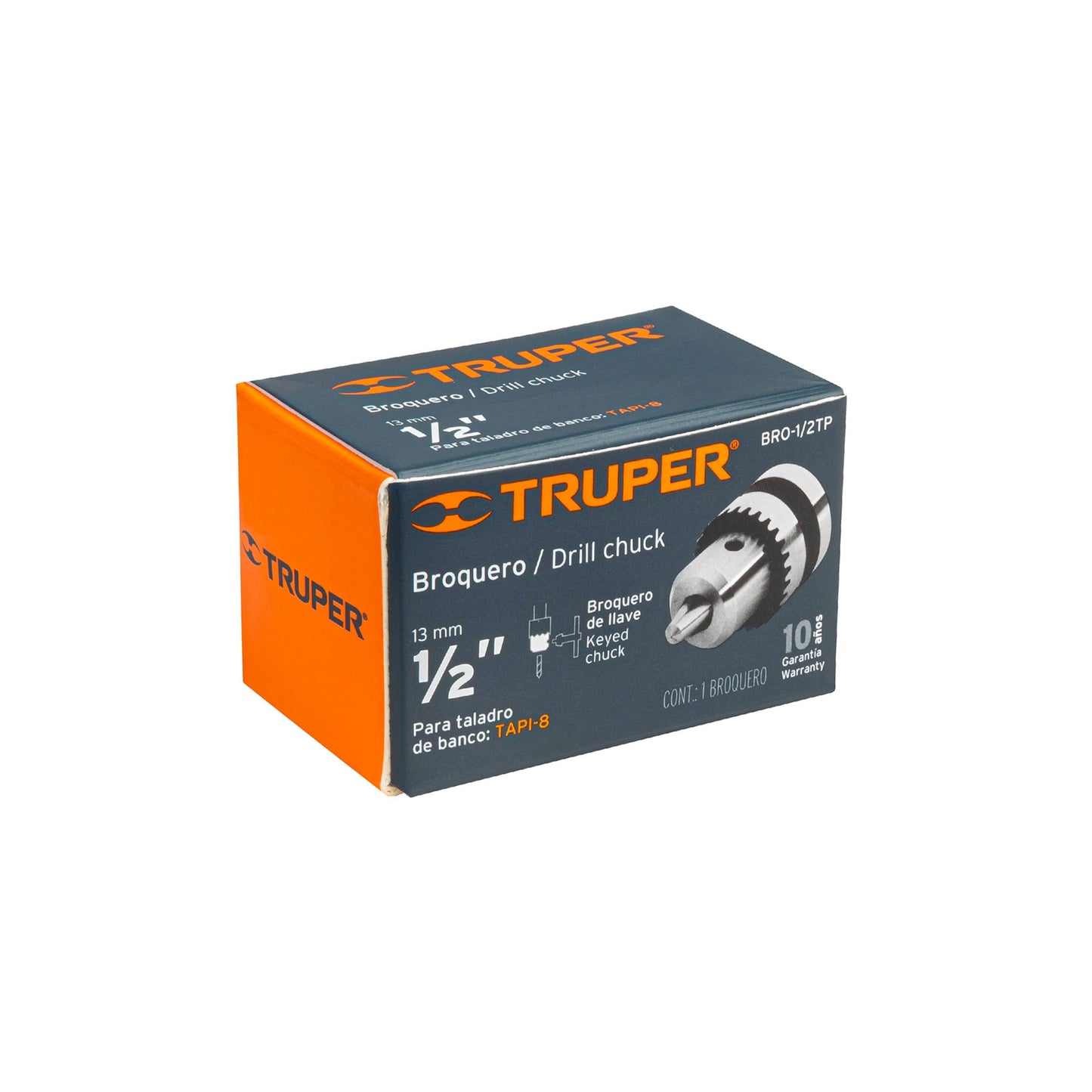 Broquero 1/2" con llave para TAPI-8, TRUPER