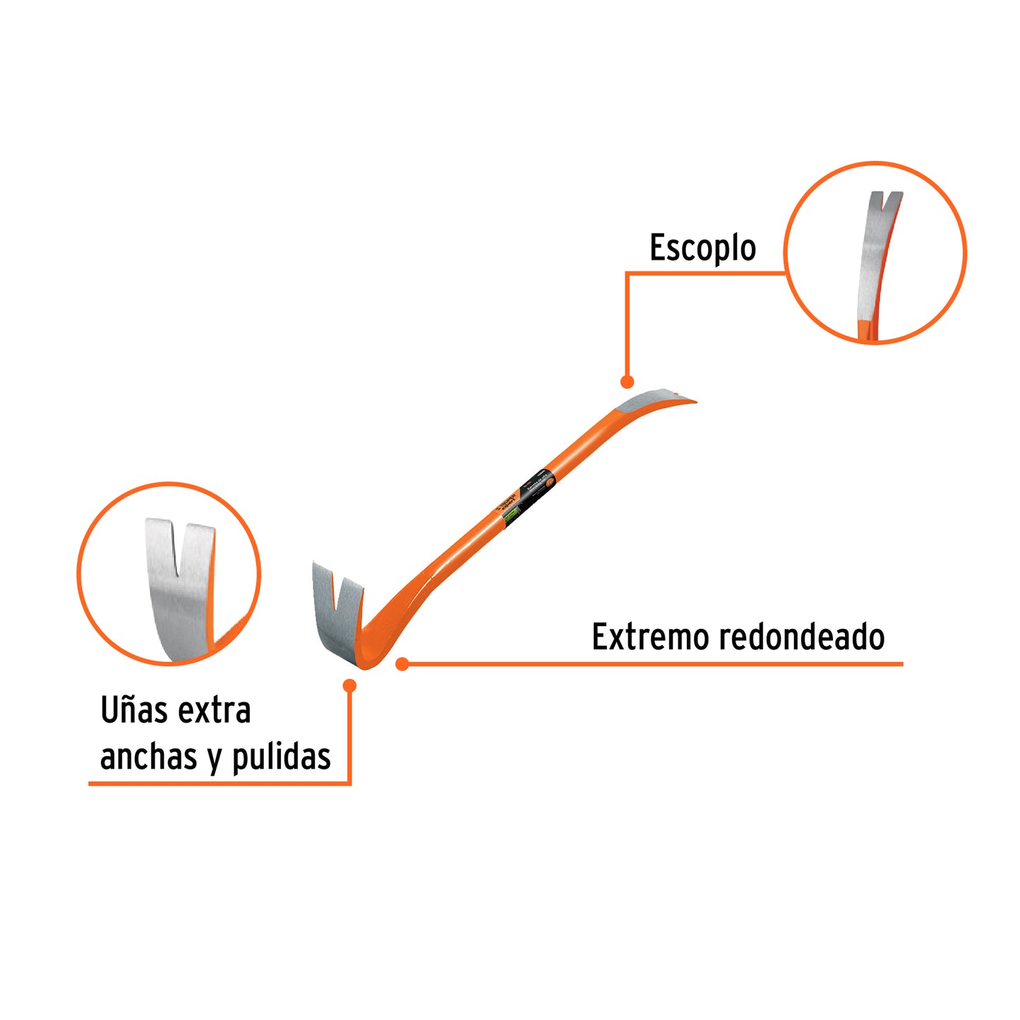 Barreta de uña de 7/8" x 60 cm, Truper Expert