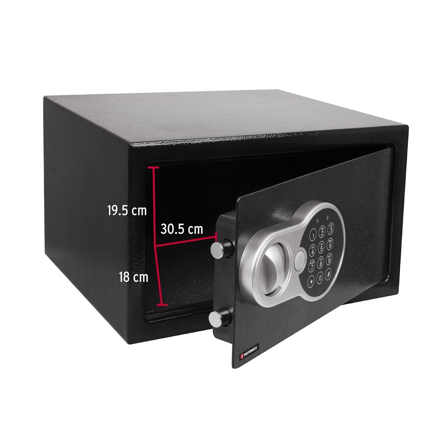 Caja de seguridad electrónica, chica, HERMEX