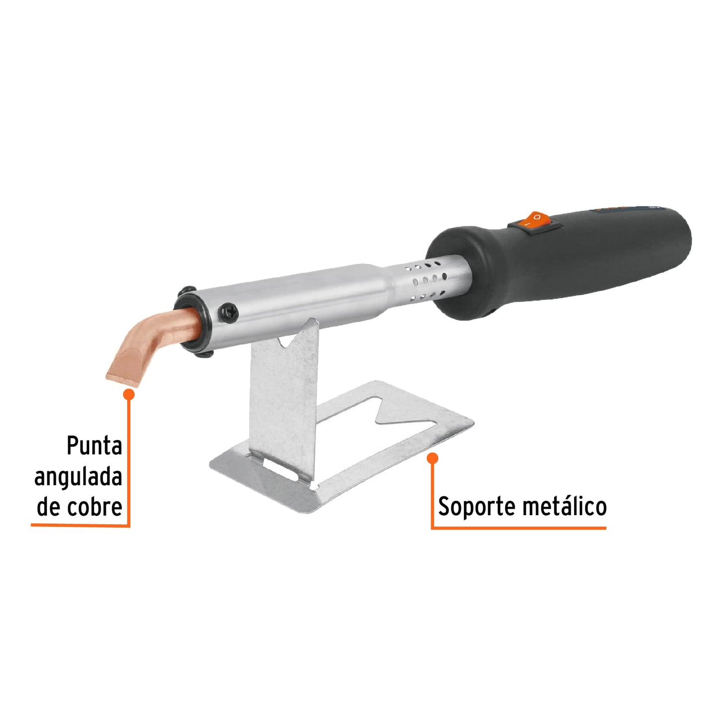 Cautín 150 W tipo lápiz punta angulada para uso rudo, Truper