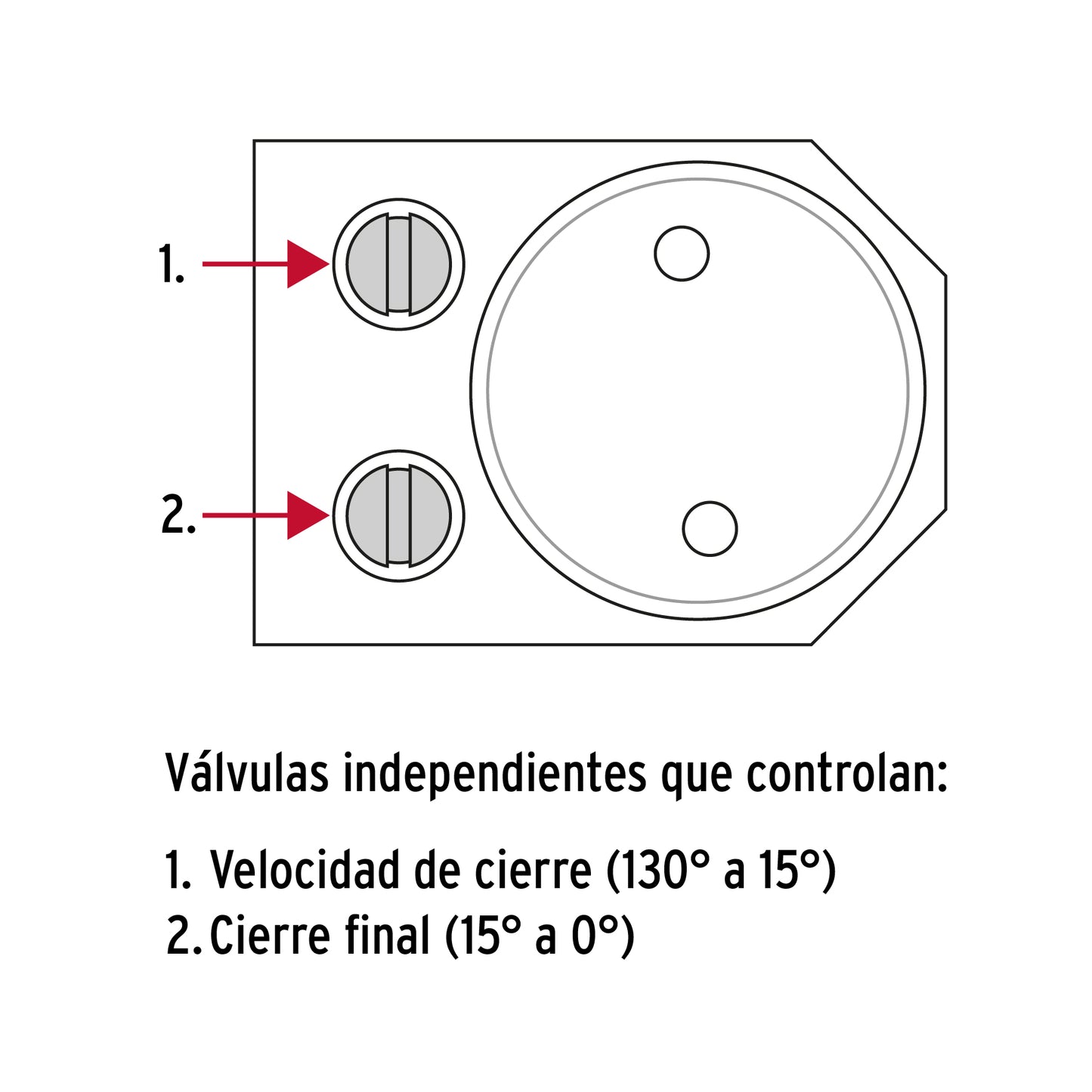 Cierrapuertas hidráulico color negro, HERMEX