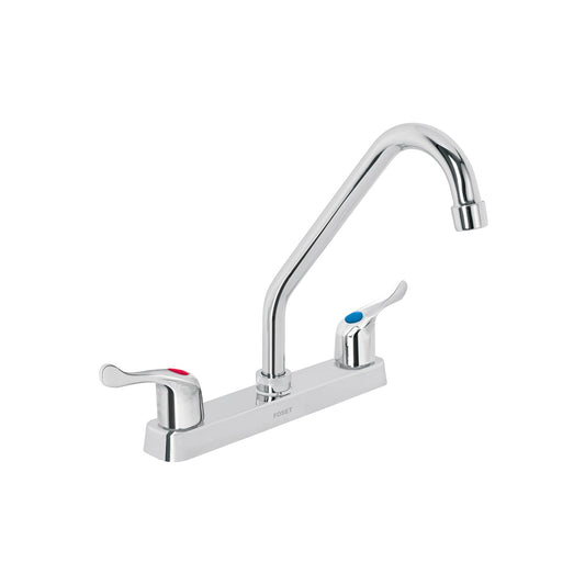 Mezcladora 8" fregadero, ABS, cuello largo, palanca, BASIC