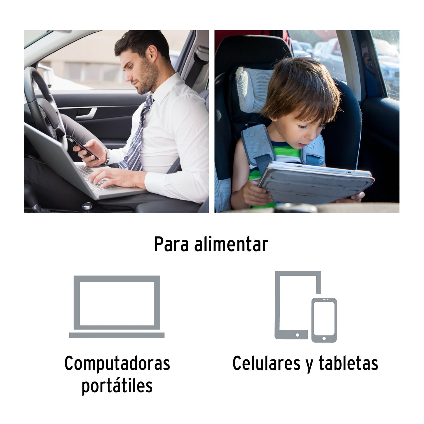 Inversor de corriente de 120 W con puertos USB, Truper