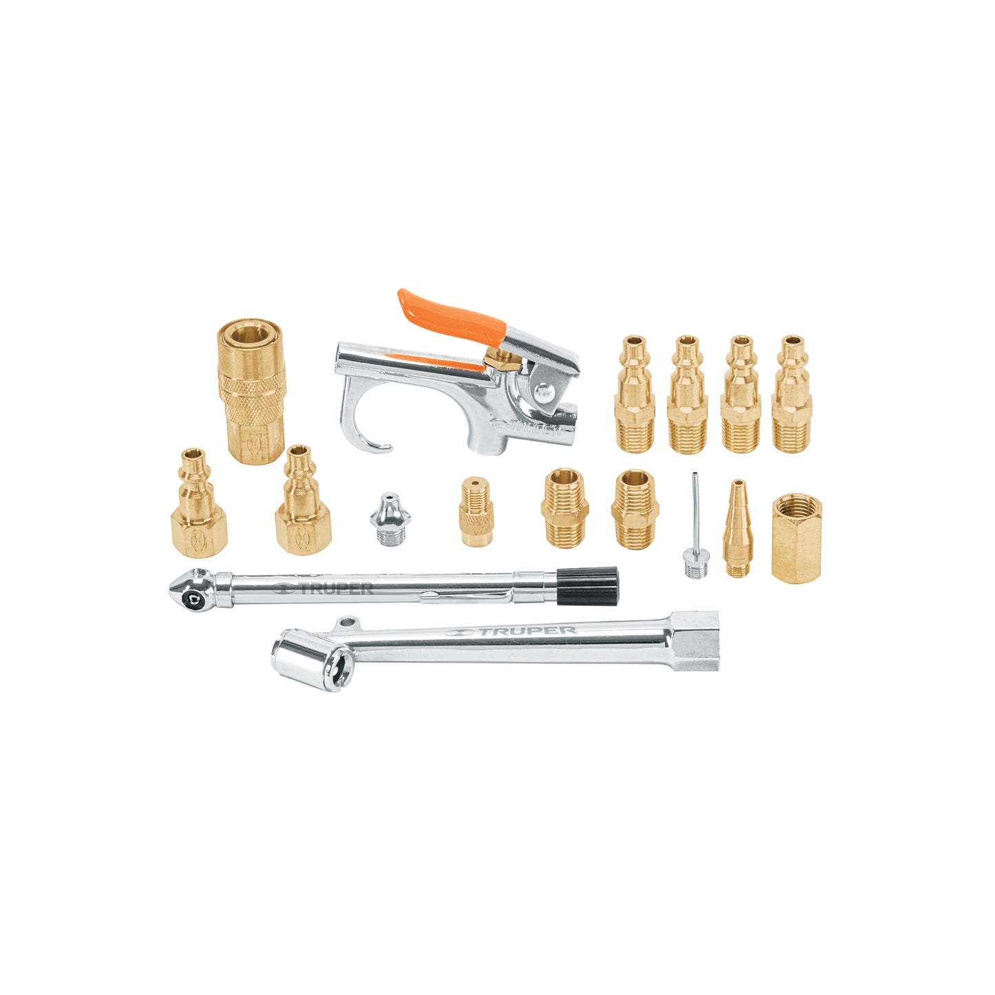 Juego de 17 accesorios neumáticos, cuerda 1/4" NPT, TRUPER
