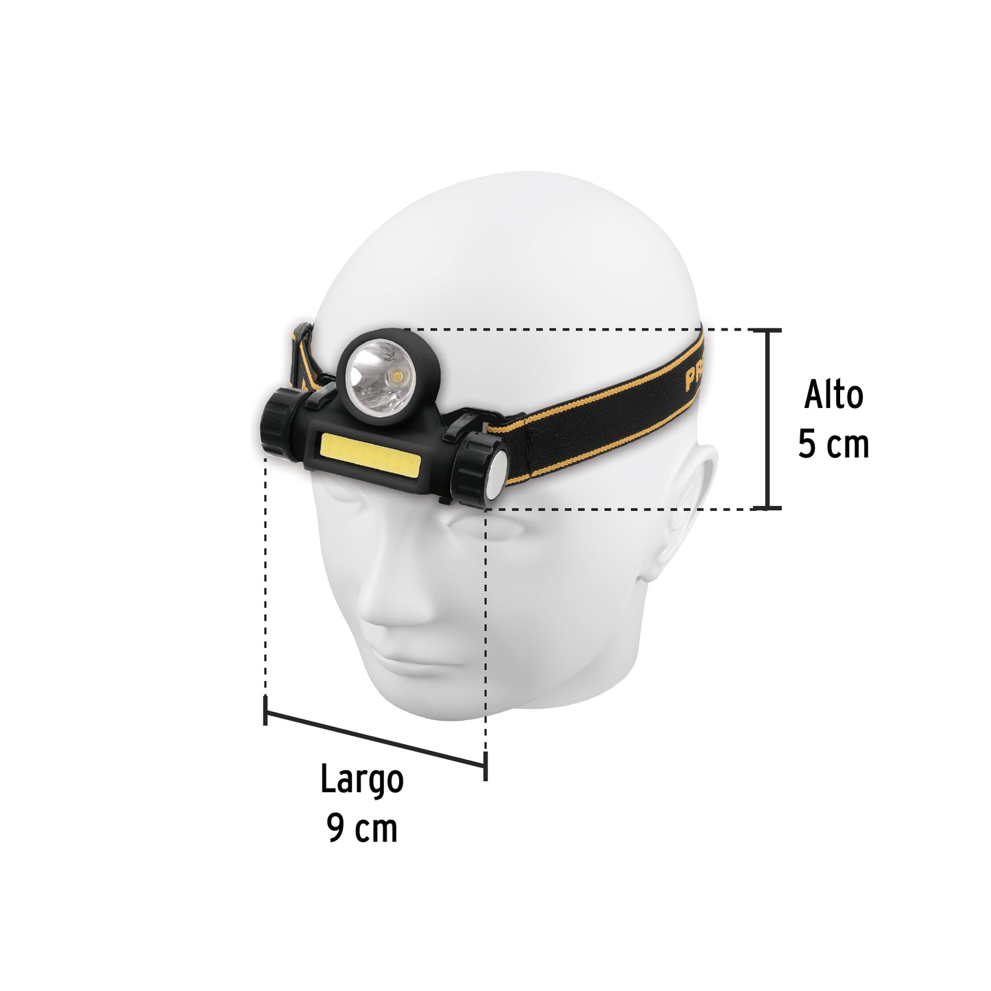 Linterna de minero LED 180 lm, con imán, recargable, PRETUL