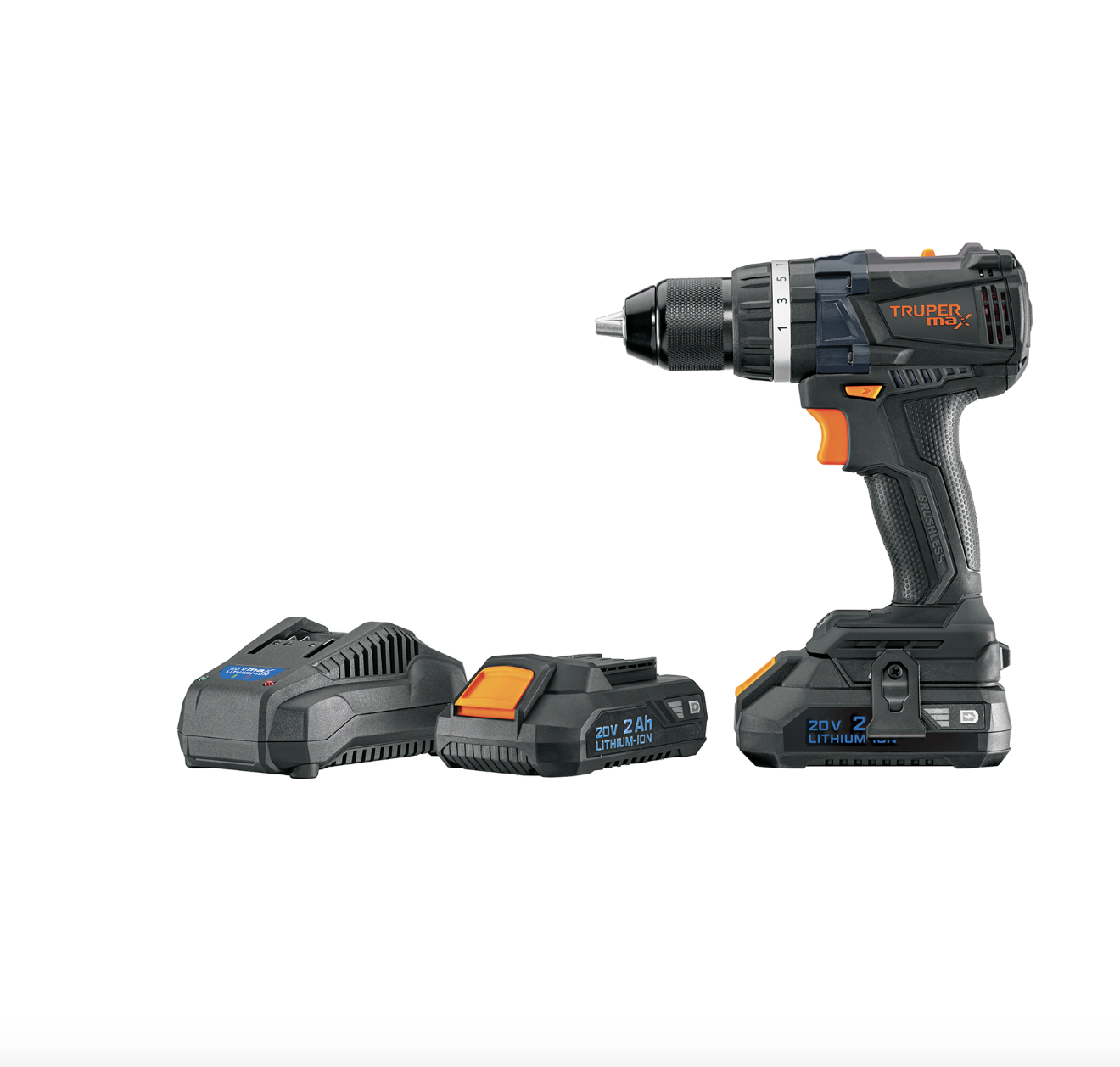 Rotomartillo 1/2", 20V, 2 baterías 2Ah, MAX