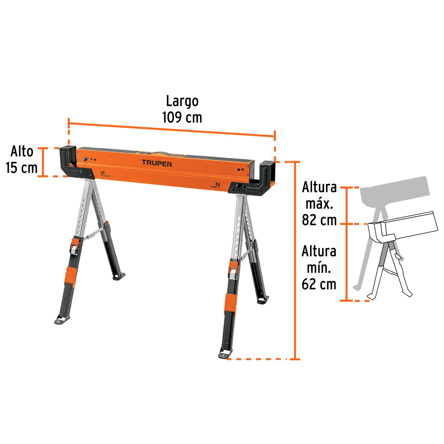 Burro/Mesa de trabajo, multiusos, Truper
