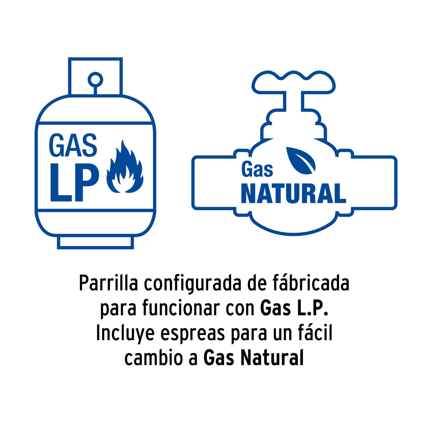 Parrilla gas empotrable 75cm, 5 quem, vidrio negro, RIVIERA