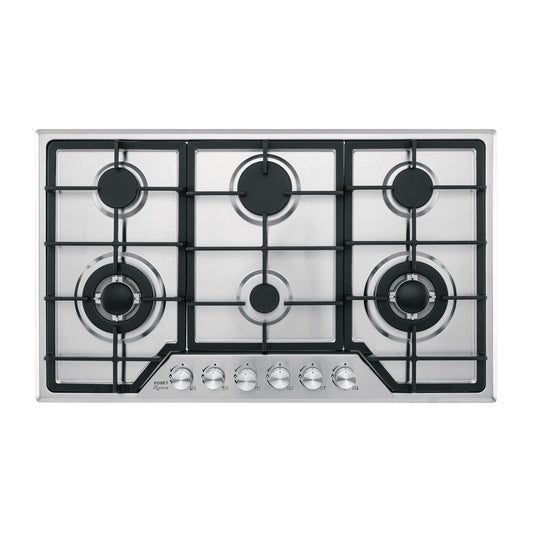 Parrilla gas empotrable 90cm, 6 quem, acero inox, RIVIERA