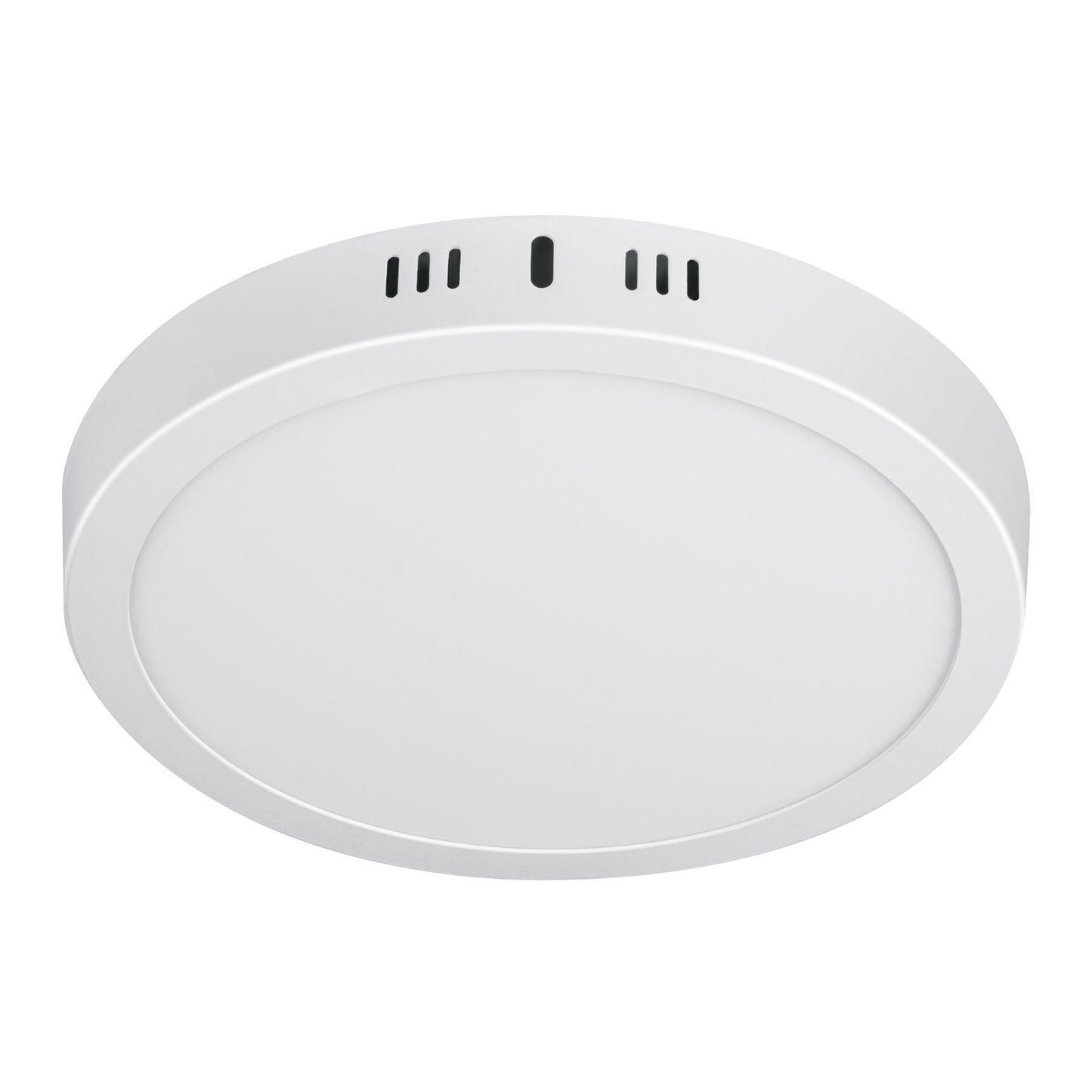 Luminario LED Luz Calida plafón18W 3000K, redondo, blanco, VOLTECK