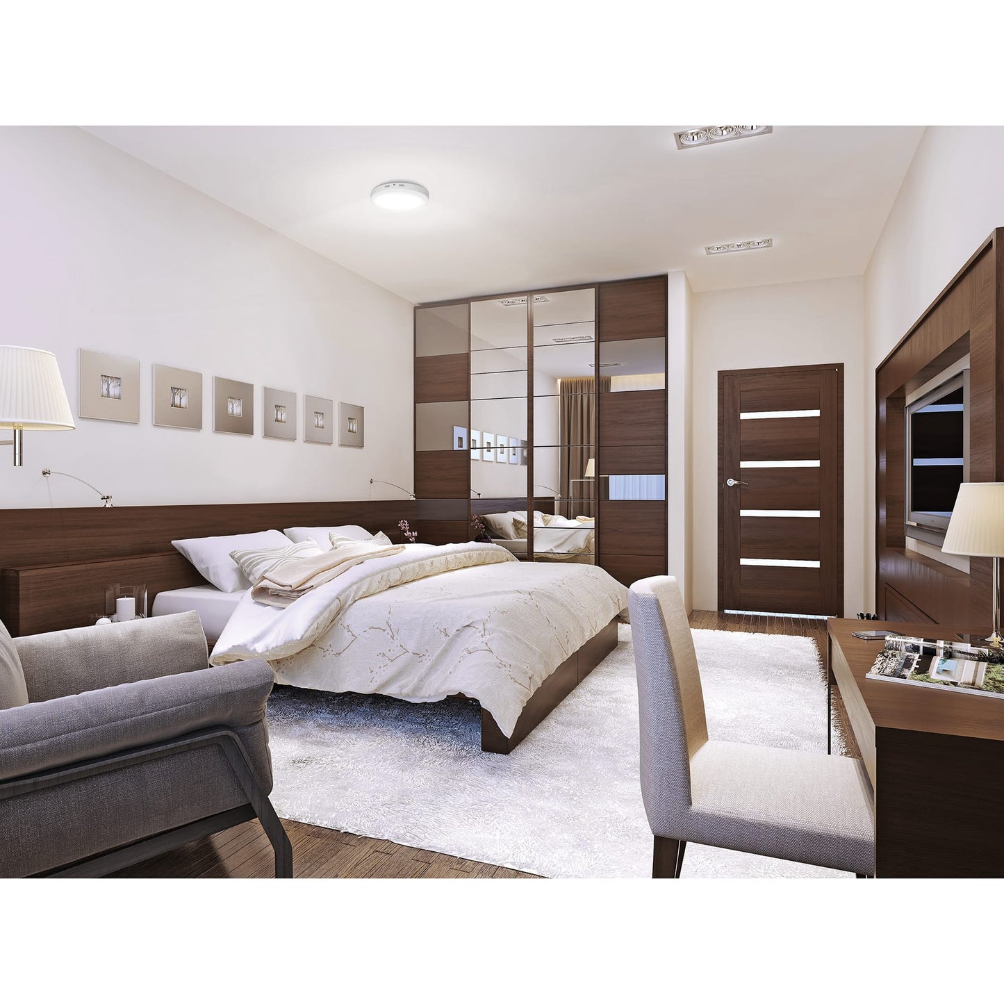 Luminario LED plafón 24W 6500K, redondo, blanco, VOLTECK