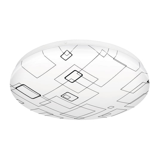 Luminario LED plafón decorativo 22W 6500K, cuadros, BASIC