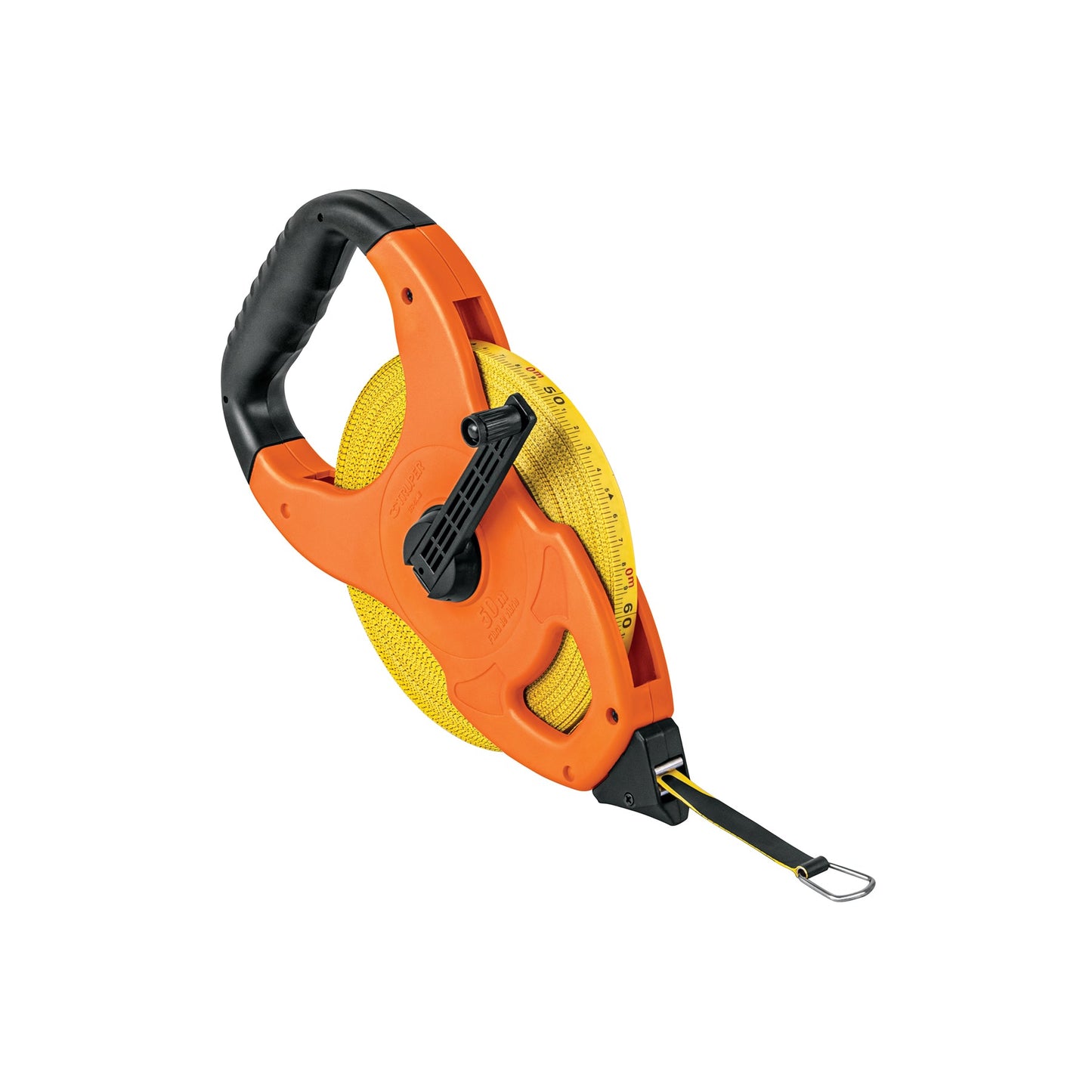 Cinta métrica larga 50 m fibra de vidrio, tipo cruceta